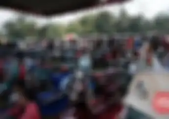 Kumpulan Polisi Hobi Skuter Tua di Magelang