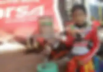 Pembalap Termuda Di Kejurnas motorcross Trenggalek