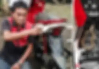 Rendam 1 Unit Yamaha Mio GT, Jadi Rumah Baru Ular, Belut dan Udang