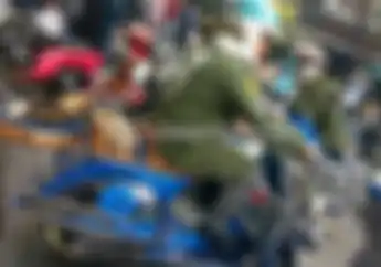 Ratusan Motor Taat Lalu Lintas
