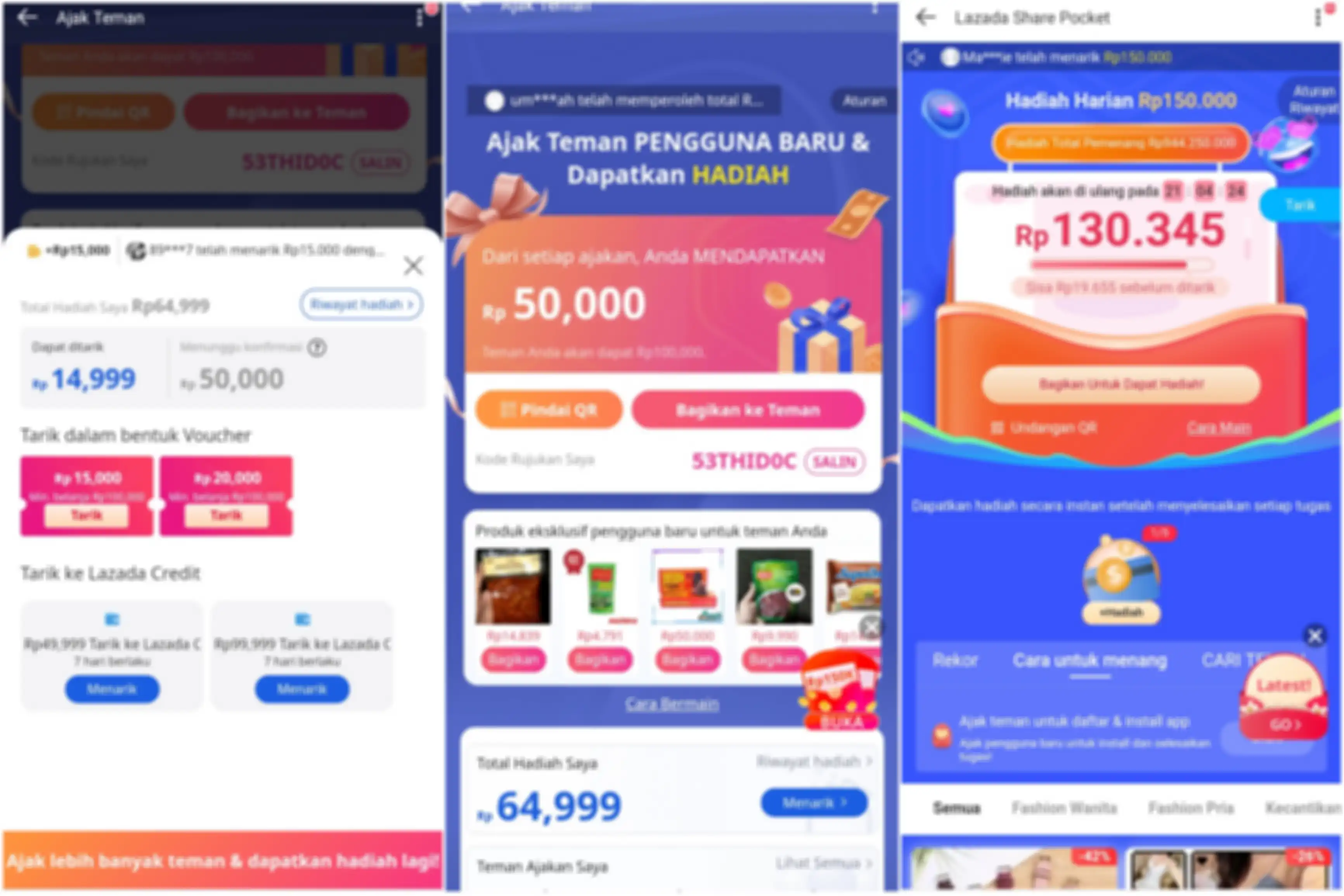 Lazada jadi aplikasi penghasil uang dengan dua fitur ini.