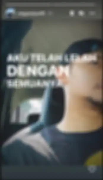 Unggahan InstaStory Angga Wijaya
