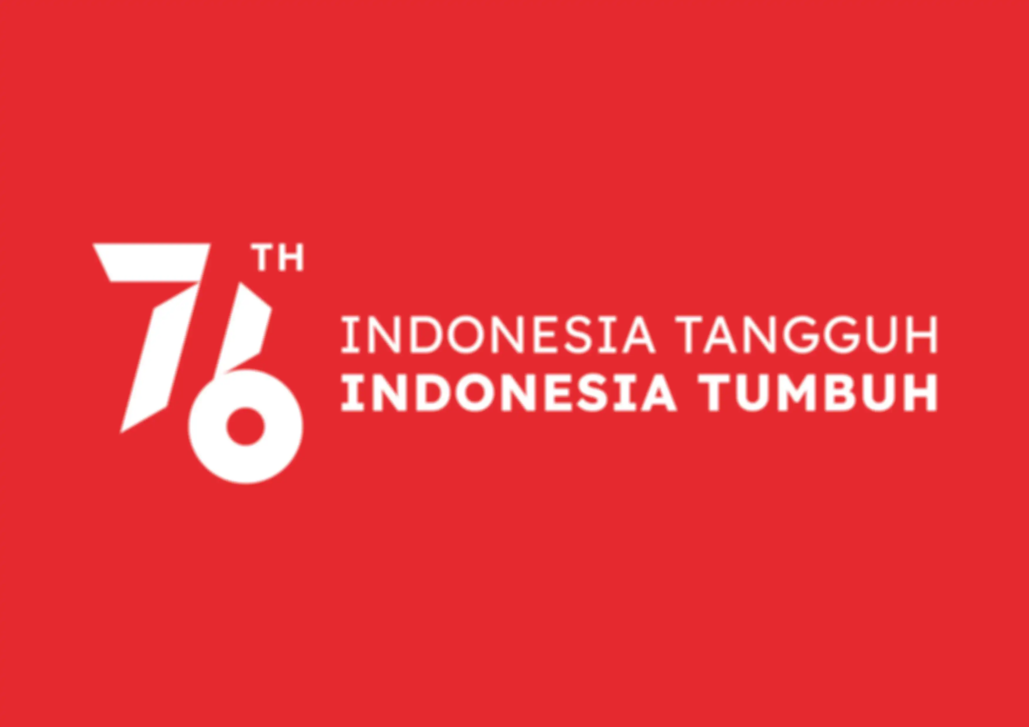 Logo HUT RI 2021 dengan tagline "Indonesia Tangguh, Indonesia Tumbuh"
