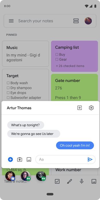 Salah satu fitur Buble milik Android Q