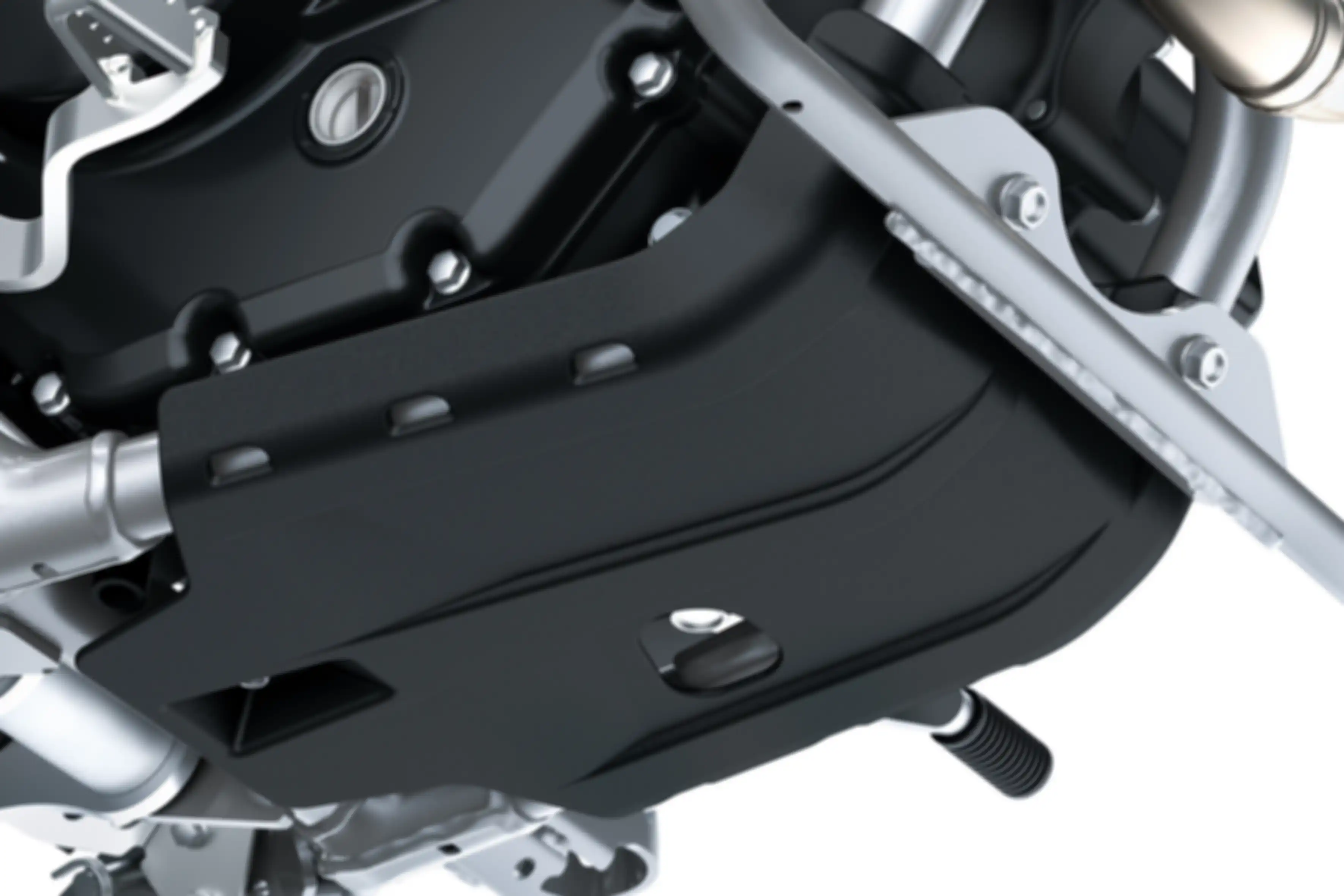 Engine Guard yang memang menjadi ciri khas di Kawasaki KLX 230 dan Stockman