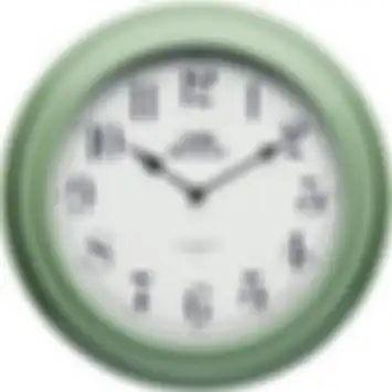 jam dinding warna hijau sage