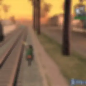 Following the train