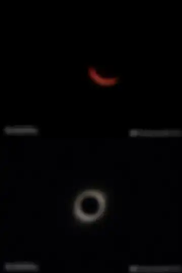 Foto gerhana matahari yang diambil menggunakan kamera Nubia Z20