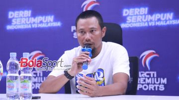 Carateker PSIS, Muhammad Ridwan, dalam sesi jumpa pers seusai laga kontra Sabah FC, Minggu (2/6/2024).