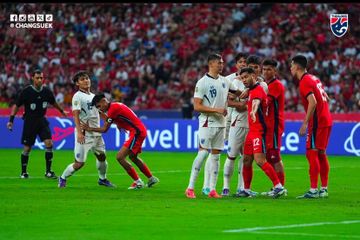 Thailand Vs Singapura di ASEAN Cup 2024