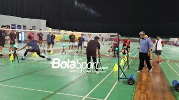 Para atlet yang sedang tidak bertanding menjalani serangkaian tes dengan performa analisis di pelatnas Cipayung, Jakarta, Senin (13/1/2025).