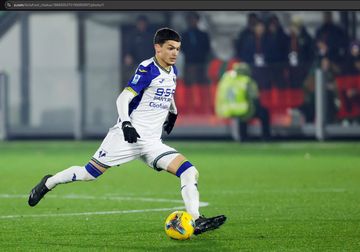 Gelandang Hellas Verona, Reda Belahyane, menjadi incaran Chelsea.