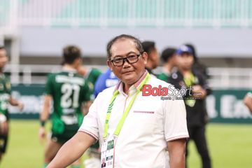 Chief Operating Officer (COO) Bhayangkara FC, Sumardji, saat hadir di Stadion Pakansari, Bogor, Jawa Barat, Selasa (18/2/2025).