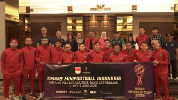 Skuad timnas Indonesia yang berlaga di Piala Dunia Mini Football 2025 di Baku, Azerbaijan pada 21 Mei hingga 1 Juni 2025.