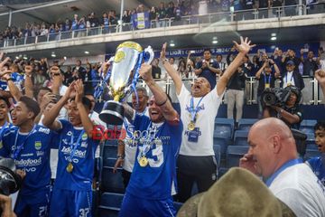 Persib juara Liga 1 2024-2025 di Stadion Gelora Bandung Lautan Api 2024-2025, Sabtu (24/5/2025).
