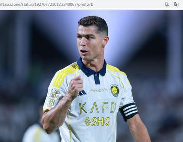 Cristiano Ronaldo mencetak gol ke gawang Al Fateh, Selasa (27/5/2025) dini hari WIB.
