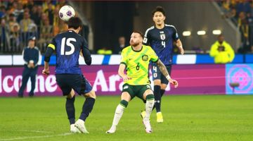 Suasana duel Australia vs Jepang di Perth Stadium, Perth dalam laga kesembilan Grup C ronde ketiga Kualifikasi Piala Dunia 2026 Zona Asia, Kamis (5/6/2025) malam WIB