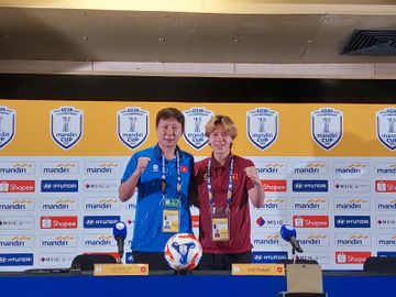 Pelatih Vietnam, Kim Sang-sik, jelang pertandingan melawan timnas U-23 Indonesia