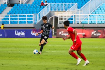 Suasana pertandingan Laos Vs Korea Selatan di Kualifikasi Piala Asia U-23 2026 grup J, di Stadion Gelora Delta Sidoarjo, Sabtu (6/9/2025).