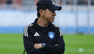 Mantan pelatih timnas Indonesia, Shin Tae-yong, saat menjadi pelatih Ulsan HD.