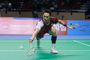 Jonatan Christie akan ditantang Anders Antonsen di final Korea Open 2025.