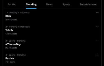 Nama pemain Persib Bandung, Marc Klok hingga Yakob Sayuri tranding seusai Timnas Indonesia kalah dari Arab Saudi dalam putaran keempat Kualifikasi Piala Dunia 2026, Kamis (9/10/2025) dini hari WIB.