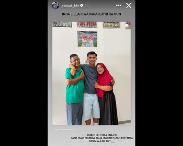 Bek Timnas Indonesia Asnawi Mangkualam turut berduka cita dengan meninggalnya ayah dari bek Bangkok United Pratama Arhan.