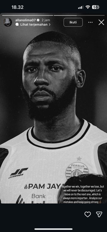 Allano Lima ingin Persija Jakarta bangkit di laga berikutnya dan ingin tim menganalisis kesalahan di laga kontra Semen Padang FC.
