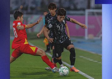 Suasana pertandingan antara Vietnam vs Korea Selatan dalam laga perebutan peringkat ketiga terbaik Piala Asia U-23 2026.
