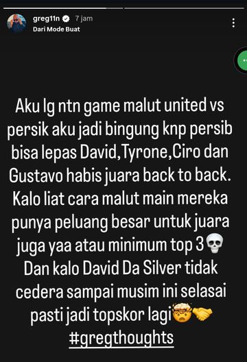 Mantan penyerang Timnas Indonesia, Greg Nwokolo, menilai Malut United memiliki peluang cukup besar untuk meraih juara Super League 2025-2026.
