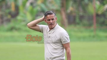 Pelatih Timnas Indonesia, John Herdman, saat ditemui di Persija Training Ground, Sawangan, Jawa Barat, Selasa (27/1/2026).