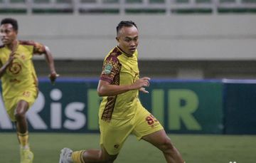 Susana pertandingan antara Adhyaksa FC vs Sriwijaya FC pada laga lanjutan Championship 2025-2026 di Banten Internasional Stadium, Serang, Banten, pada Kamis (29/1/2026).