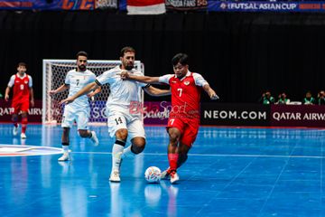 Suasana laga Piala Asia Futsal 2026 antara Timnas Futsal Indonesia versus Timnas Futsal Irak di Indonesia Arena, Senayan, Jakarta, Sabtu (31/1/2026).