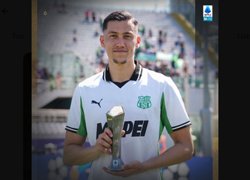 Kapten timnas Indonesia, Jay Idzes, meraih gelar Man of The Match dalam laga pekan ke-34 Liga Italia saat Sassuolo menghadapi Fiorentina (26/4/2026).