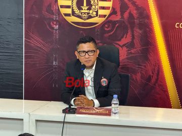 Presiden Persija Jakarta, Mohamad Prapanca dalam acara perkenalan Shin Tae-yong sebagai pelatih baru pada Senin (8/6/2026).
