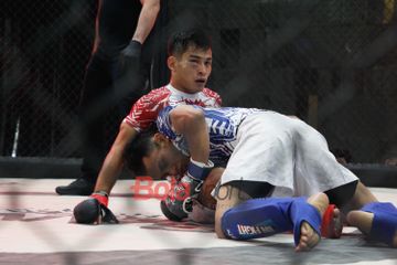 Salah satu suasana pertarungan di Kejurnas MMA 2026 yang digagas oleh PB Pertacami.