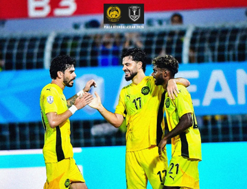 Malaysia vs Laos pada laga Grup B ASEAN Championship 2026.