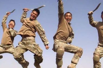 Pasukan Gurkha bertempur pakai pisau Kukri