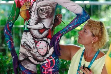 Ketika Tubuh Manusia Dijadikan Kanvas di World Bodypainting Festival