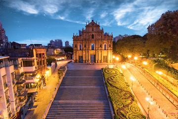 Salah satu  lokasi favorit untuk  berswafoto di Macao,  Ruins of St. Paul's.