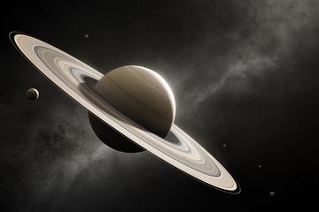 Titan dan Saturnus.