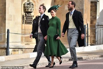 Dikira Tidak Hadir, Hamil 9 Bulan Pippa Middleton Hadiri Royal Wedding Putri Eugenie