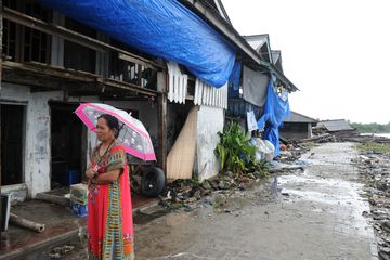 Korban selamat tsunami Banten.