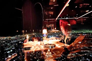 FOTO: Santap Malam di Ketinggian 422 Meter di Burj Khalifa, Dubai