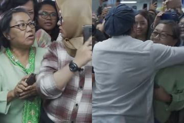 Emak-emak hampir terlibat baku hantan saat menonton penampilan Tompi