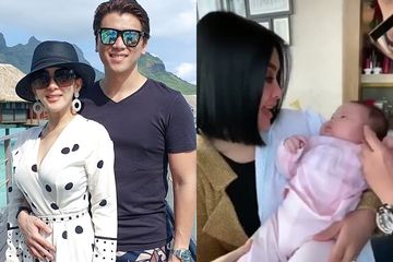 Begini Gaya Syahrini Saat Menimang Bayi, Panik Sampai Tanya Cara Gendong yang Benar