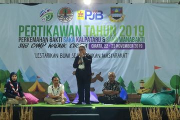 Peserta kegiatan Perkemahan Bakti Saka Kalpataru dan Saka Wanabakti (PERTIKAWAN) tingkat Nasional tahun 2019