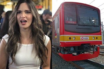 Diledek Makeup Luntur oleh Maudy Koesnaedi, Nia Ramadhani Kepanasan dan Sibuk Kipasan Saat Naik KRL