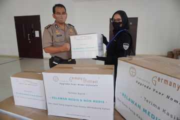 Perangi Covid-19, Germany Brilliant Sanitaryware Gelar Bakti Sosial