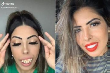 'Transformas' Jaqueline Alarc&atilde;o sebelum dan sesudah